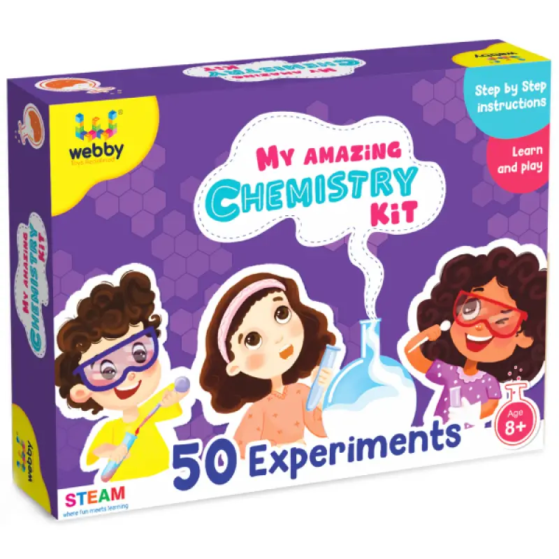 DIY Chemistry Kit with 50 Experiments