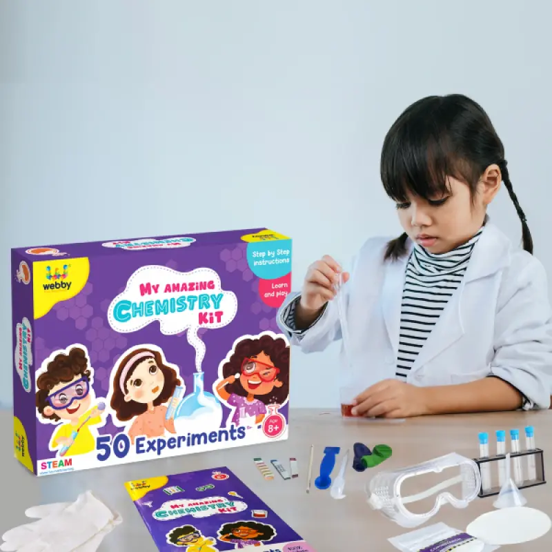 DIY Chemistry Kit with 50 Experiments