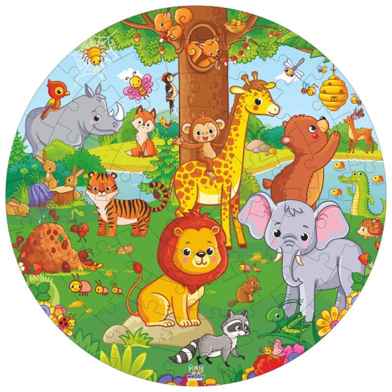 Wooden Jigsaw Puzzles for Kids, 60 Pcs